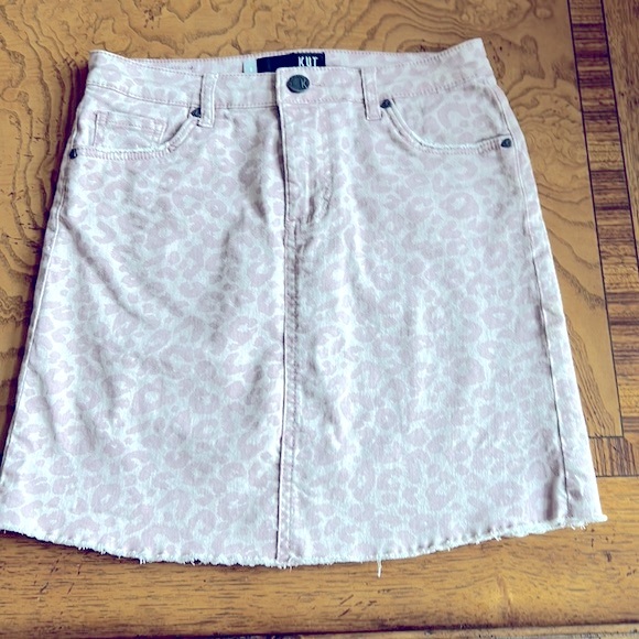 Kut From The Kloth pink and white leopard skirt - Picture 4 of 6